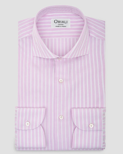 Signature Fil A Fil Striped Shirt