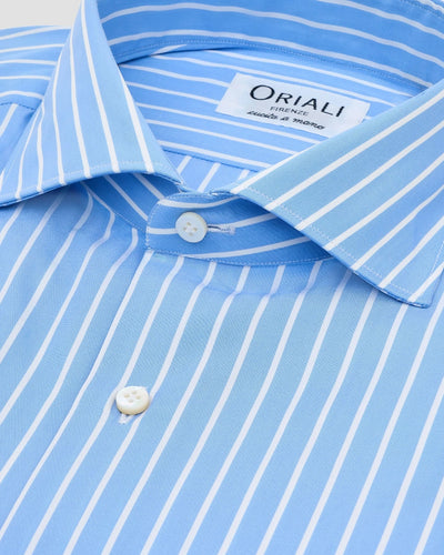 Camicia A Righe Signature Popeline