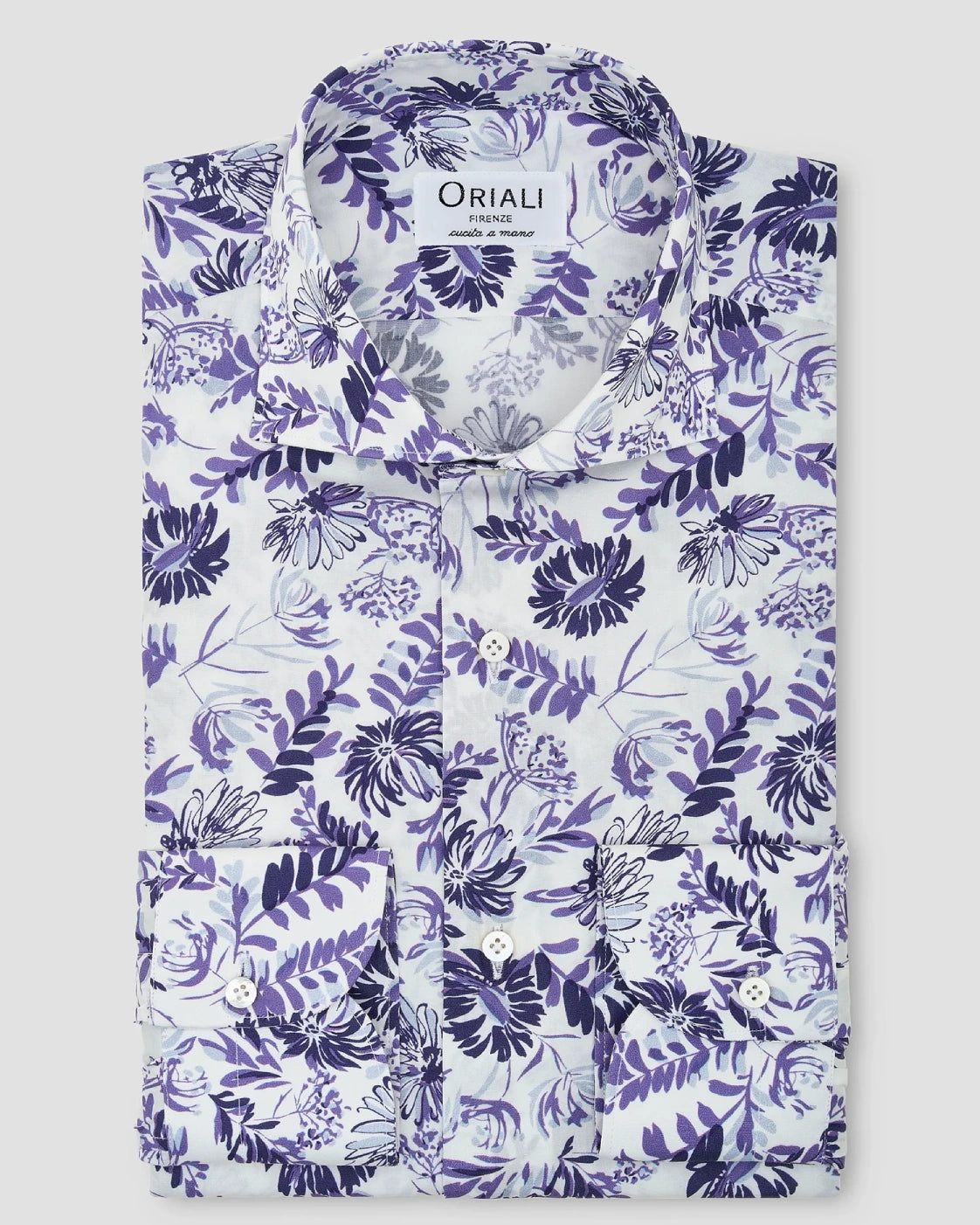Camicia Stampa Floreale Popeline