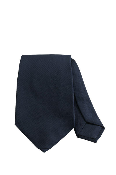 7-Fold Tie in Plain Navy Blue