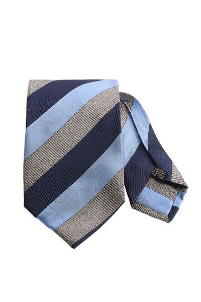 7-Fold Regimental Tie, Light Blue