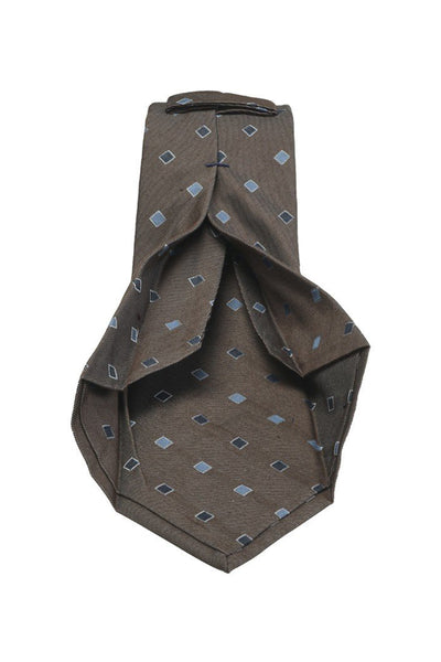 7-Fold Jacquard Brown Tie