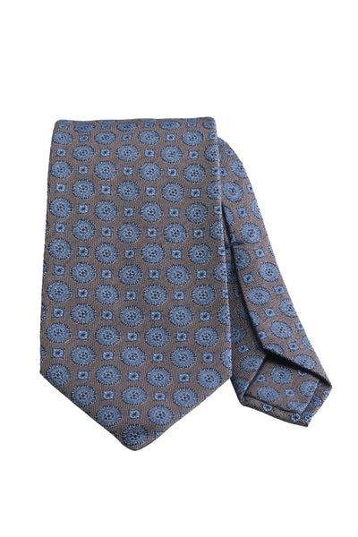 7-Fold Jacquard Tie in Grey