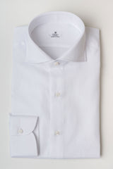 La camicia Oriali Firenze uomo bianco Oxford tinta unita vista dall'alto